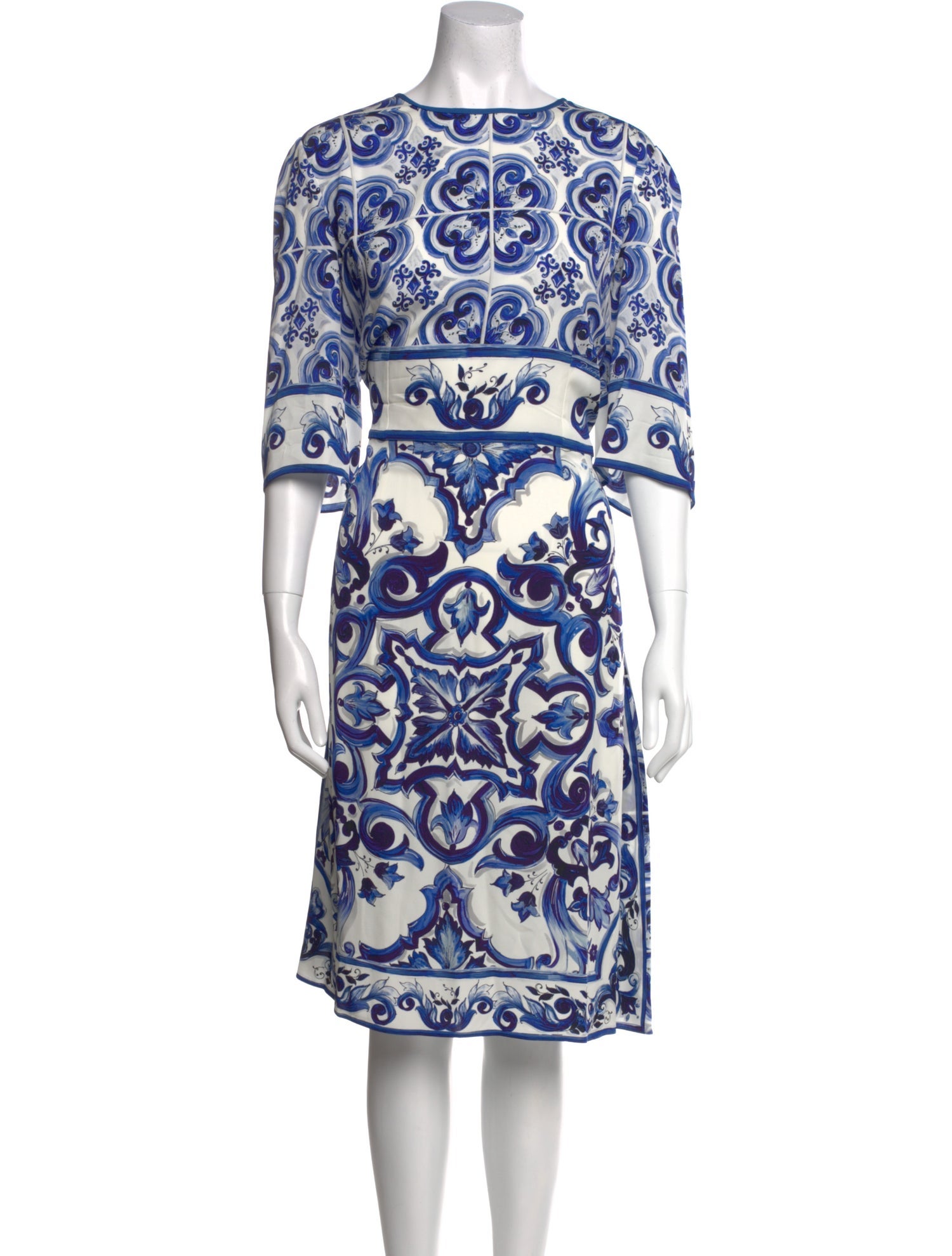 Dolce & Gabbana Silk Knee-Length Dress