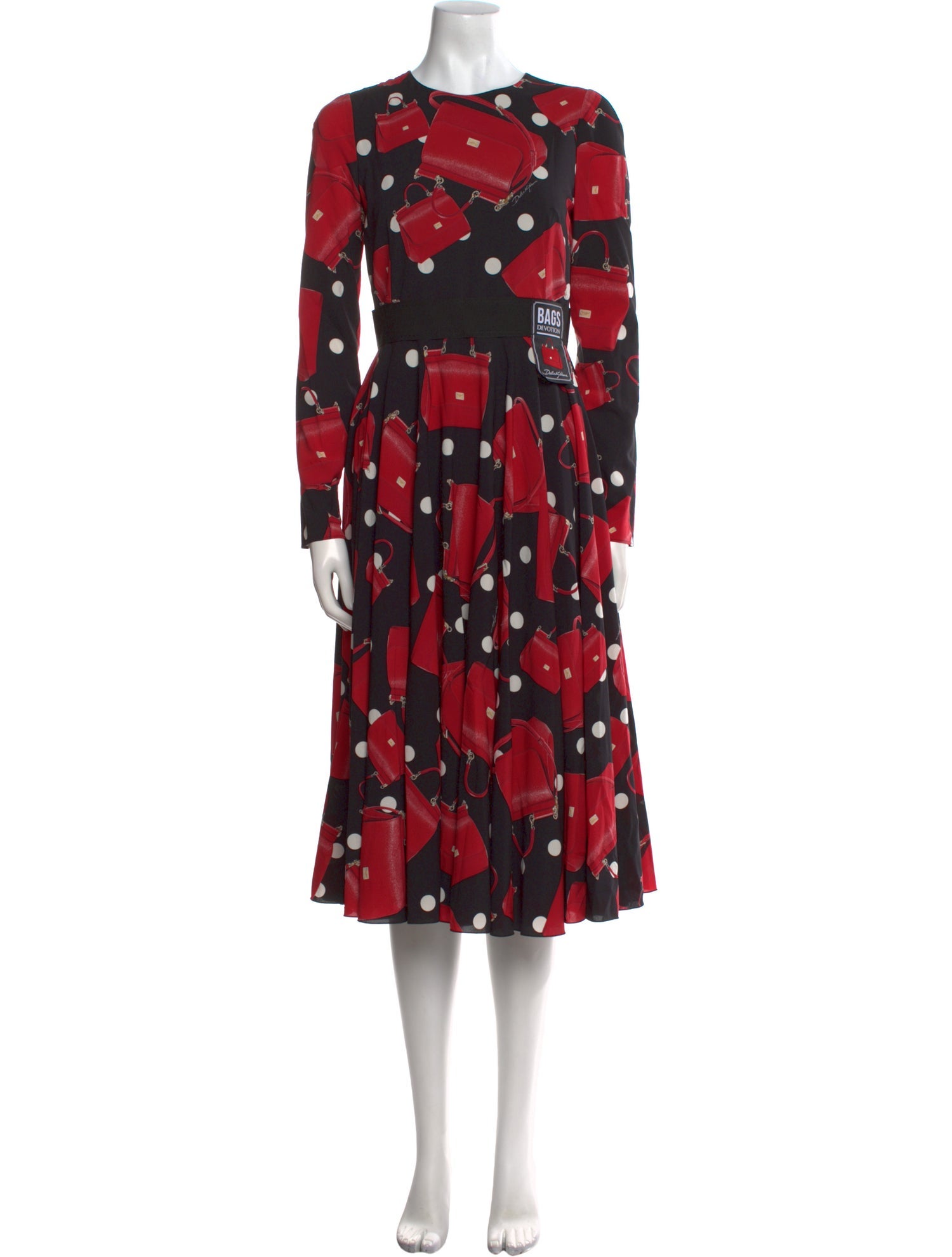 Dolce & Gabbana Silk Midi Length Dress