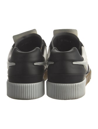 Dolce & Gabbana Leather Colorblock Pattern Sneakers