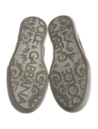 Dolce & Gabbana Leather Colorblock Pattern Sneakers