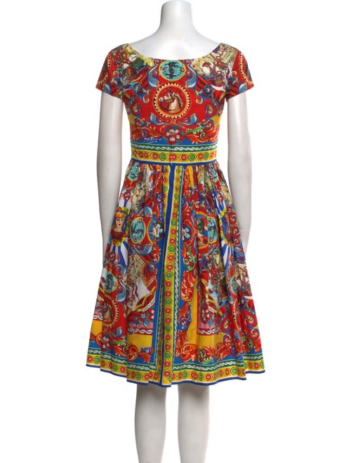 Dolce & Gabbana Printed Knee-Length Dress