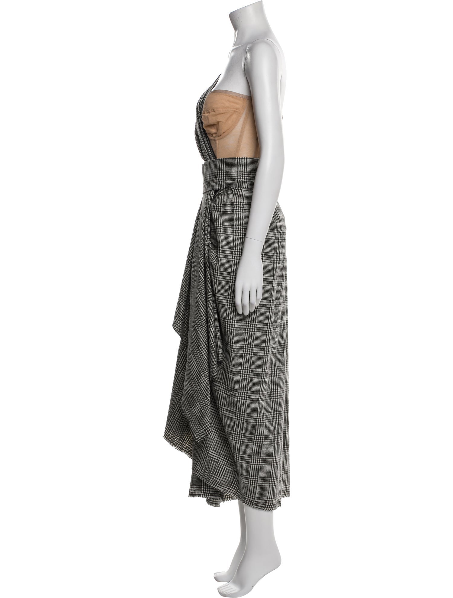 Dolce & Gabbana Houndstooth Print Long Dress w/ Tags