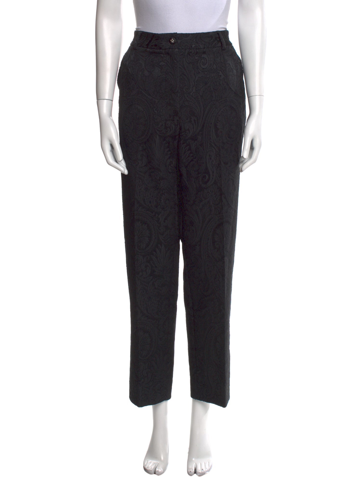 Dolce & Gabbana Printed Straight Leg Pants