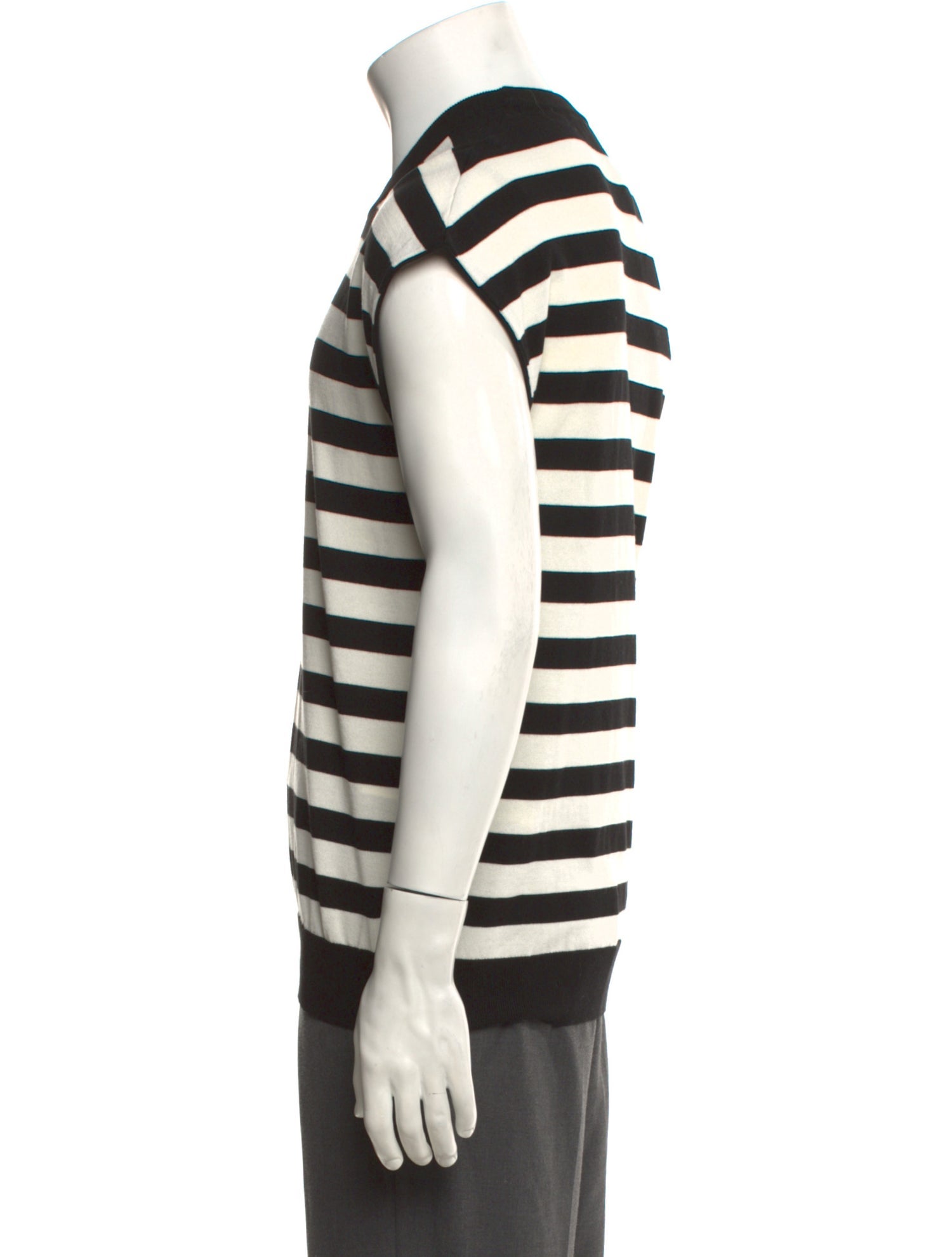 Dolce & Gabbana Striped Crew Neck Sweater Vest w/ Tags