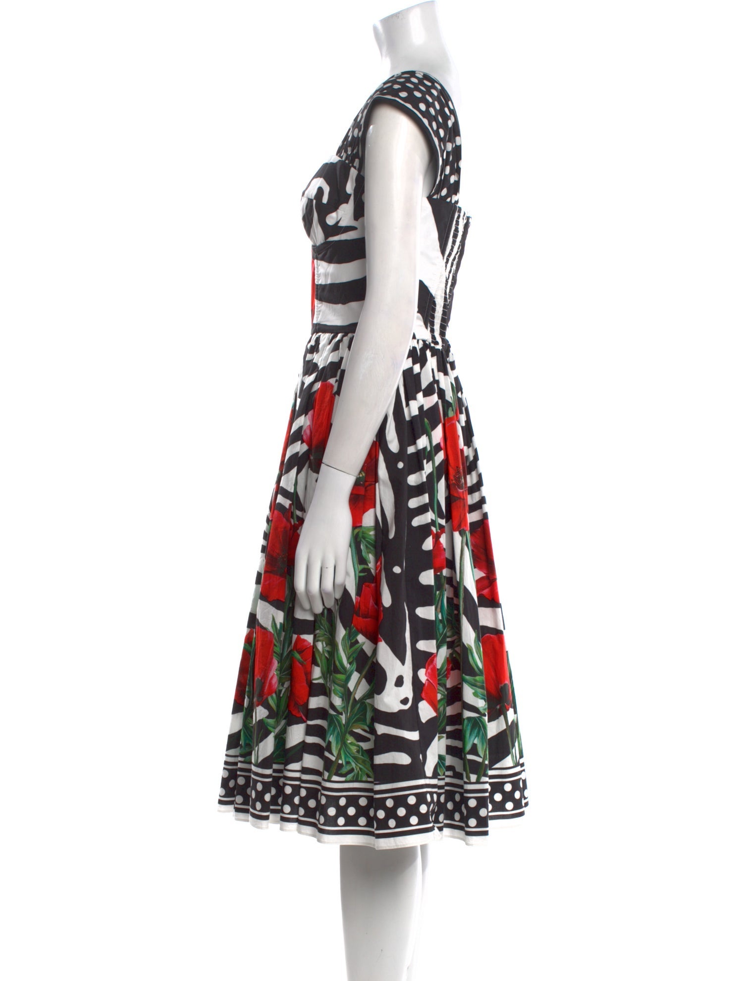 Dolce & Gabbana Printed Midi Length Dress