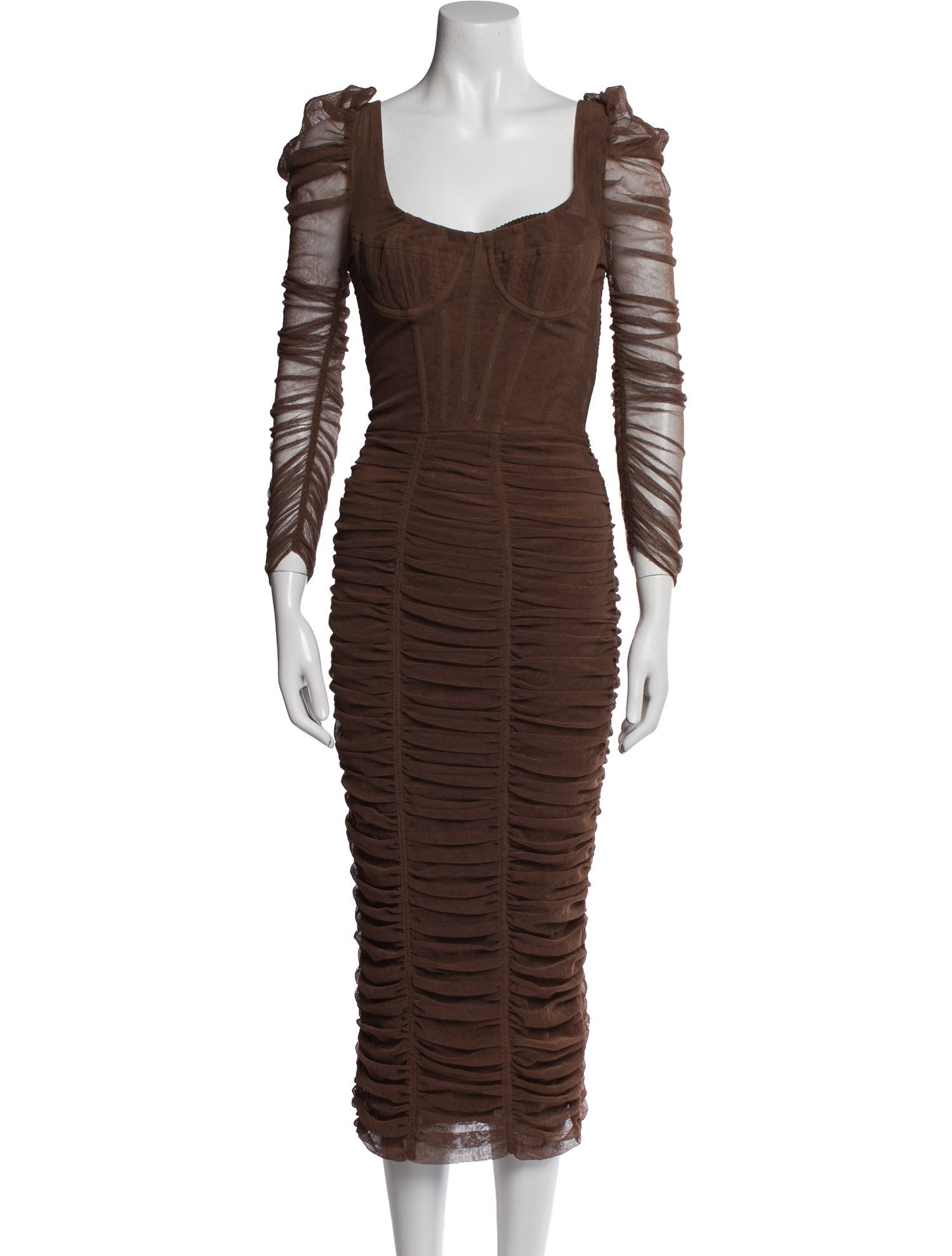 Dolce & Gabbana Square Neckline Long Dress w/ Tags