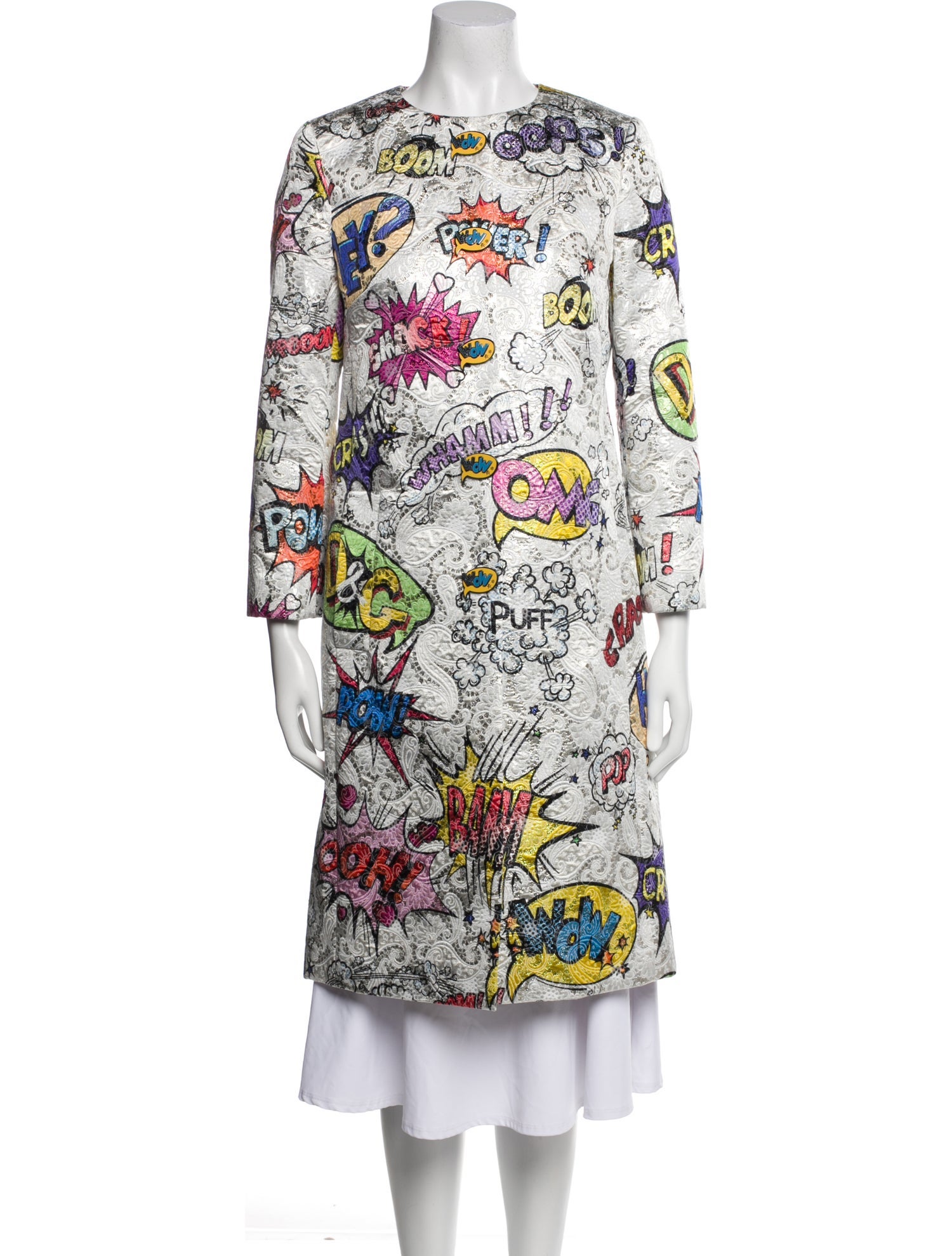 Dolce & Gabbana Printed Trench Coat