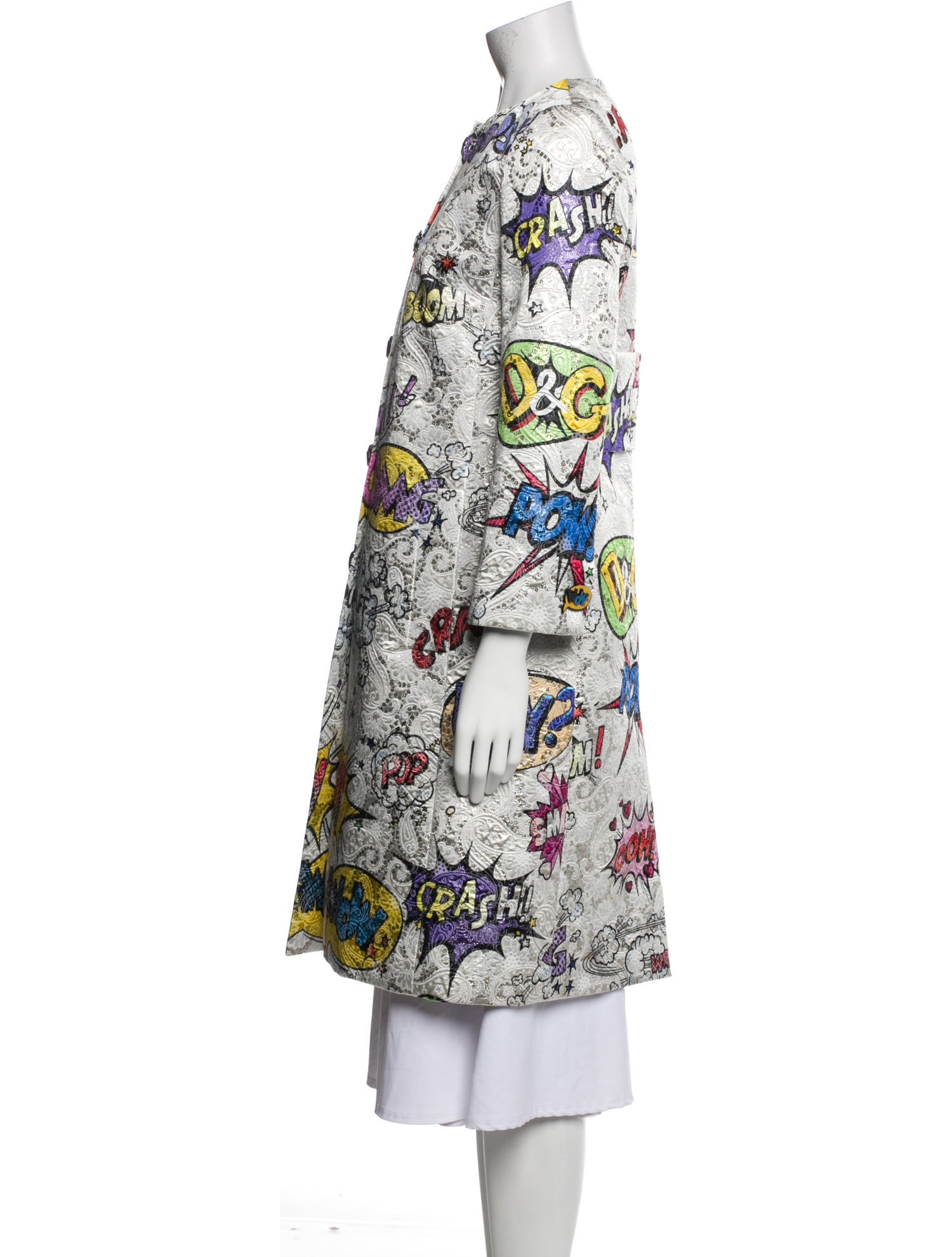 Dolce & Gabbana Printed Trench Coat