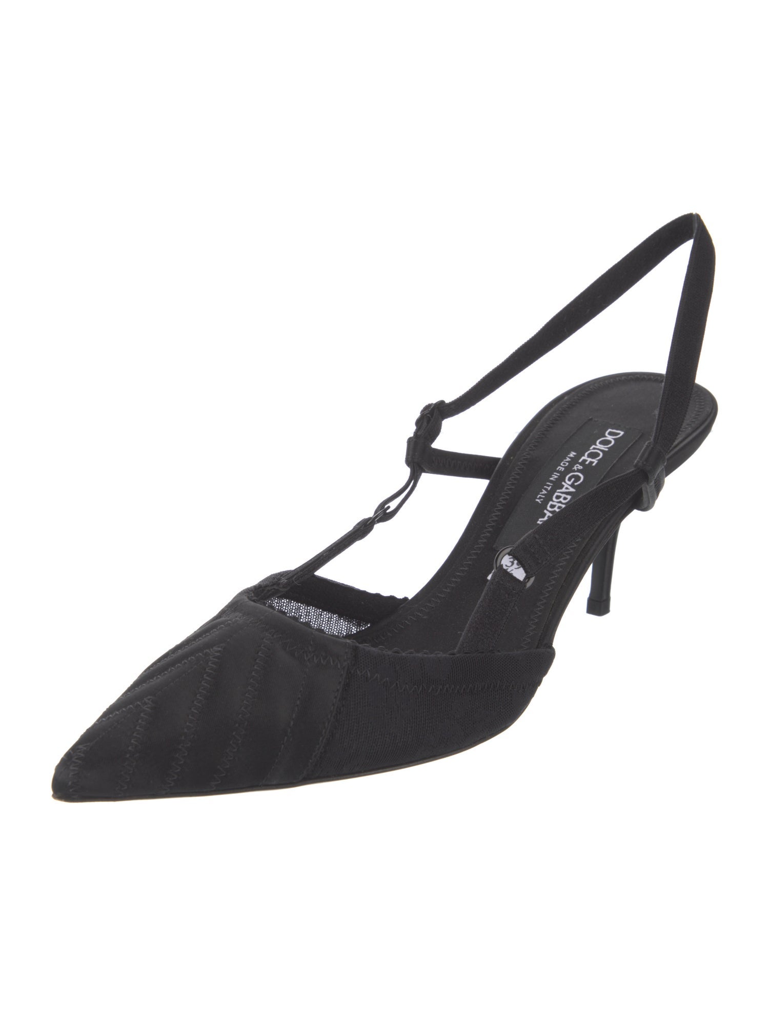 Dolce & Gabbana Satin Slingback Pumps