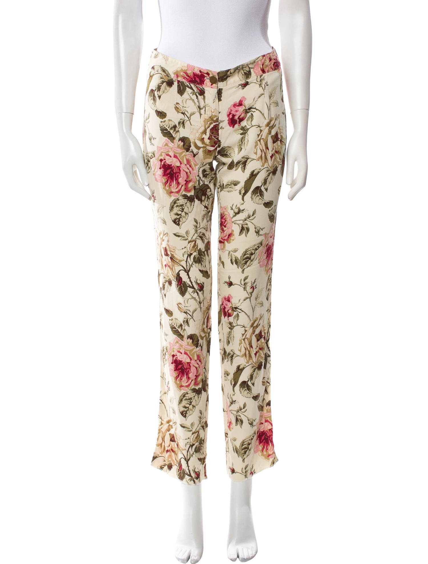Dolce & Gabbana Printed Straight Leg Pants