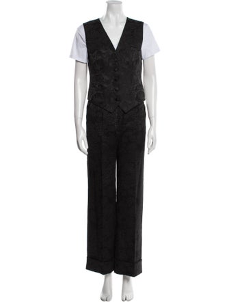 Dolce & Gabbana Wool Pant Set