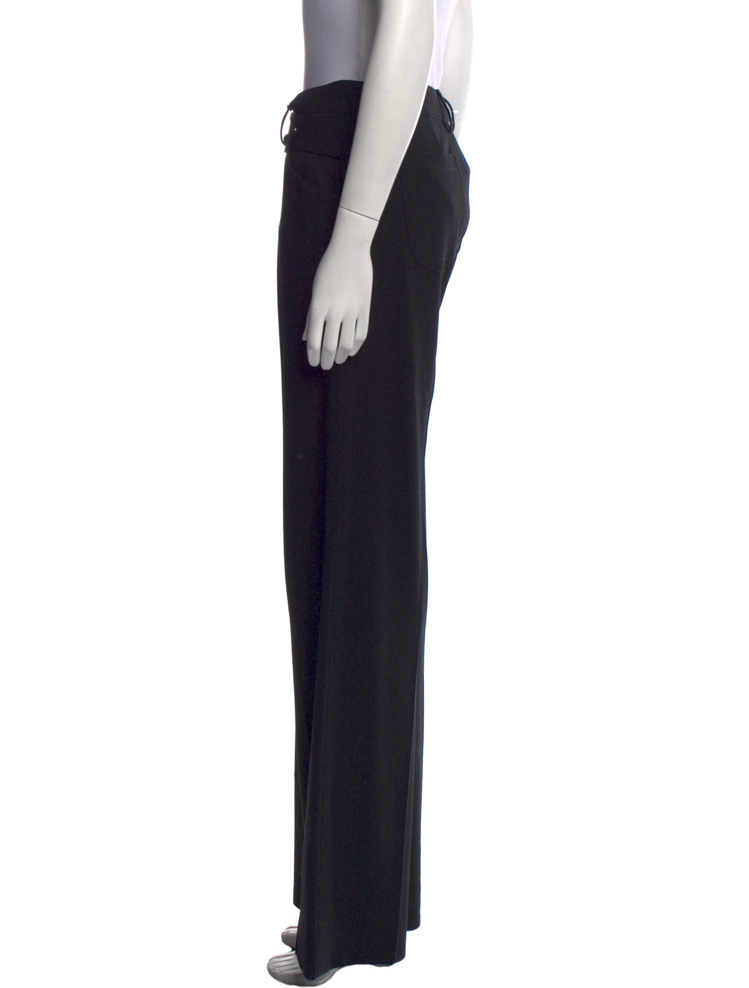 Dolce & Gabbana Virgin Wool Wide Leg Pants