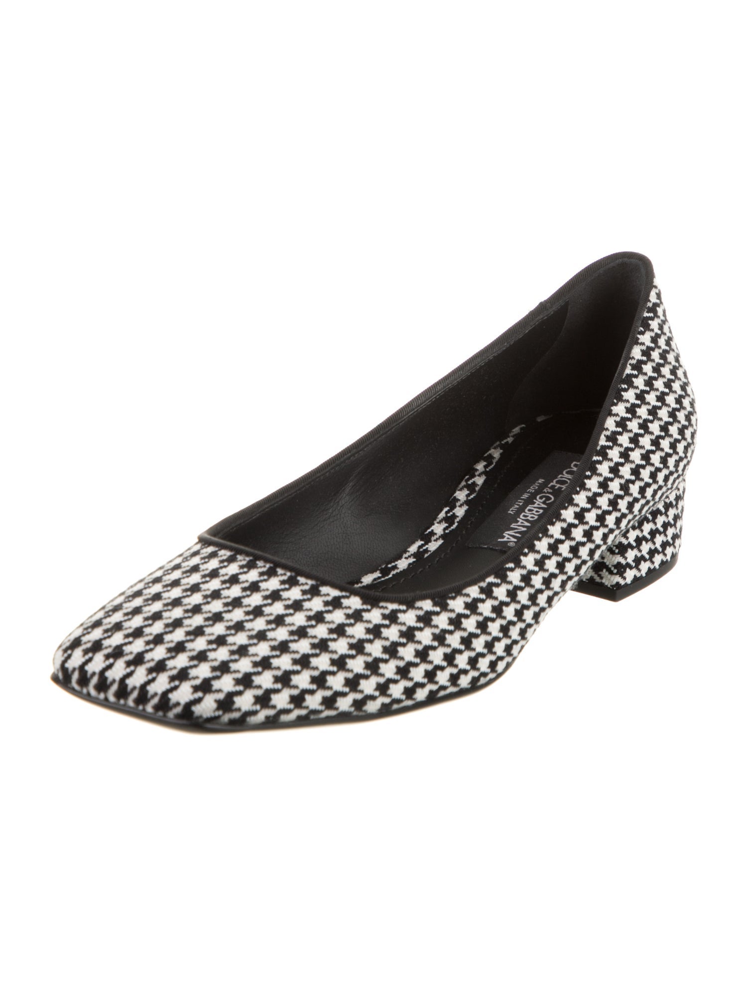 Dolce & Gabbana Houndstooth Print Pumps