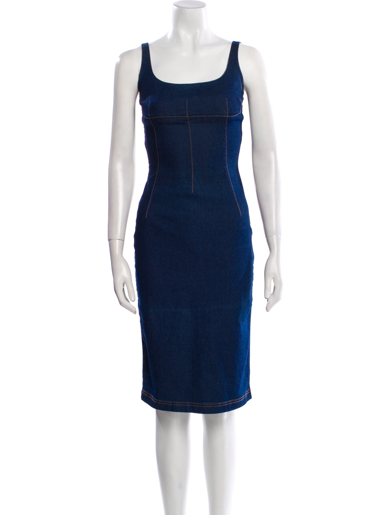 D&G Scoop Neck Knee-Length Dress