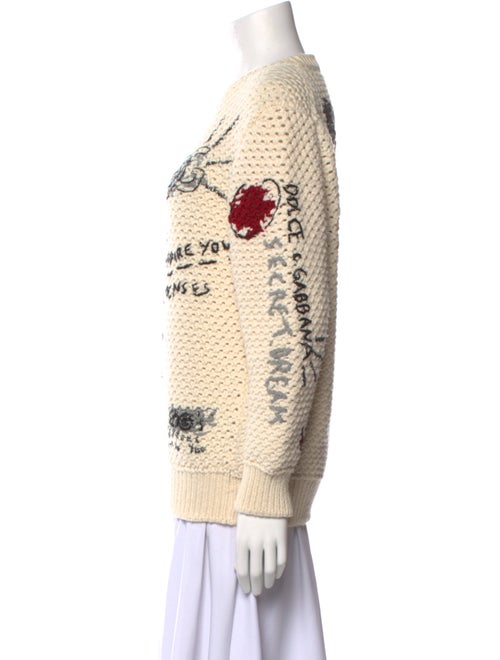 Dolce & Gabbana Virgin Wool Printed Sweater
