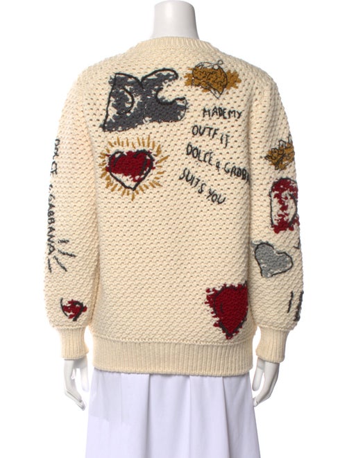 Dolce & Gabbana Virgin Wool Printed Sweater