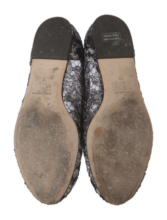Dolce & Gabbana Lace Lace Pattern Ballet Flats