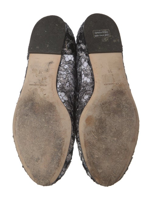 Dolce & Gabbana Lace Lace Pattern Ballet Flats