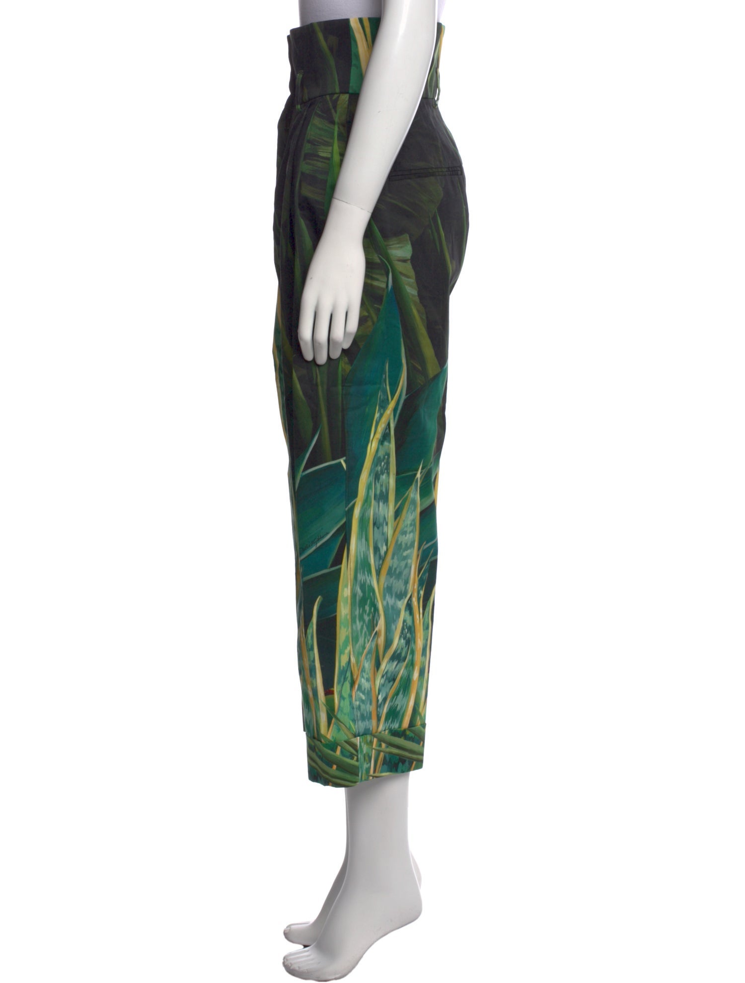 Dolce & Gabbana Printed Wide Leg Pants