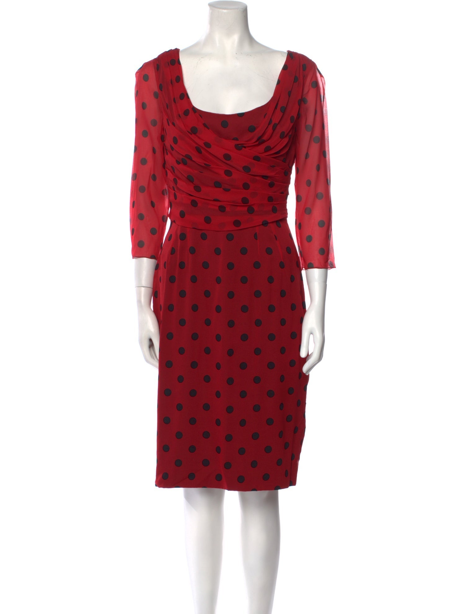 Dolce & Gabbana Silk Knee-Length Dress