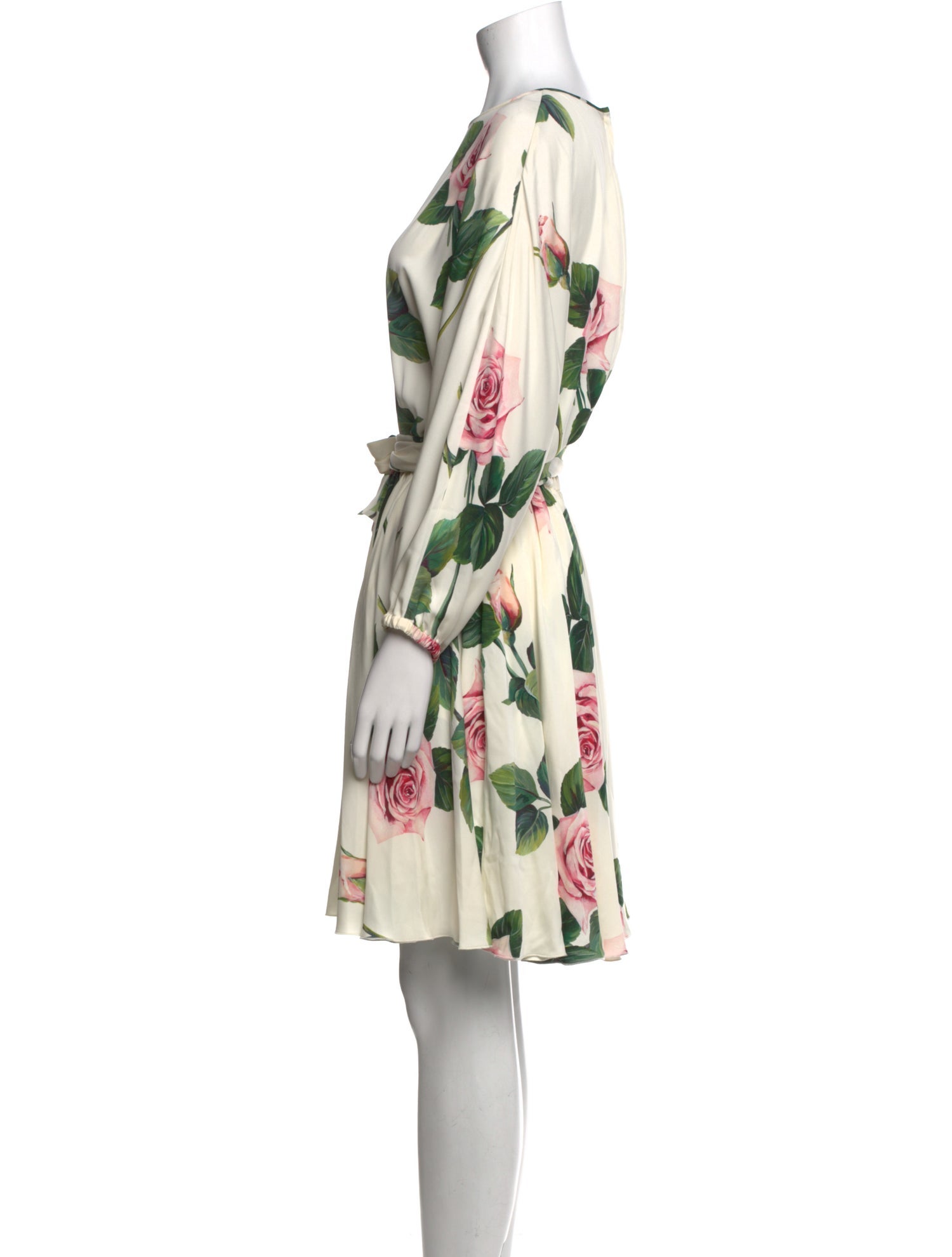 Dolce & Gabbana Silk Knee-Length Dress w/ Tags