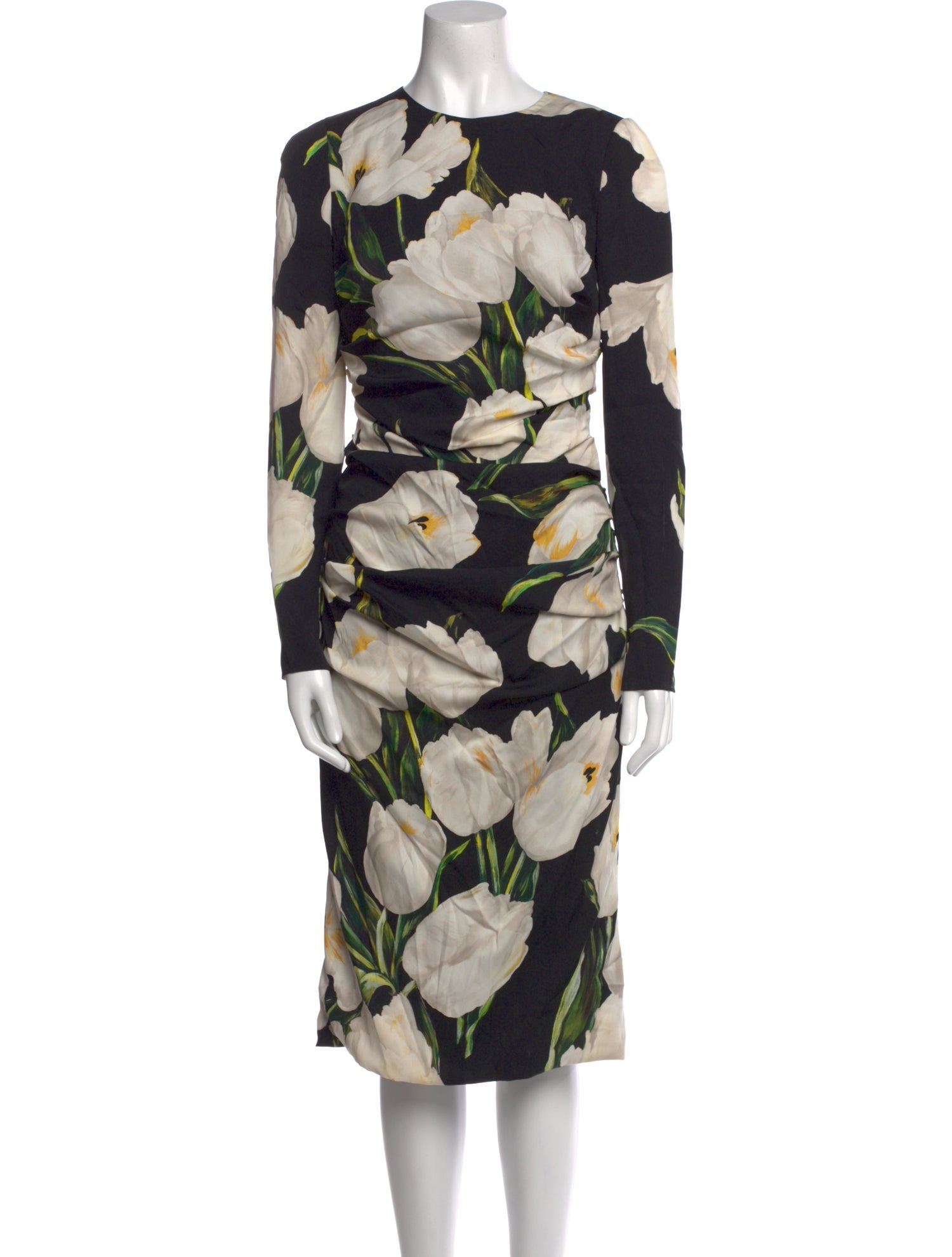 Dolce & Gabbana Silk Midi Length Dress