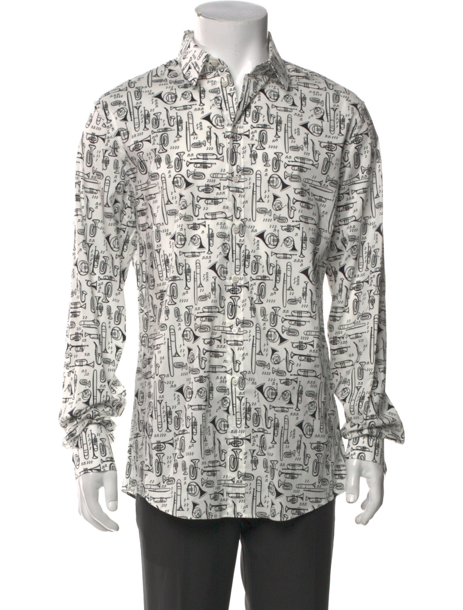 Dolce & Gabbana Printed Long Sleeve Shirt