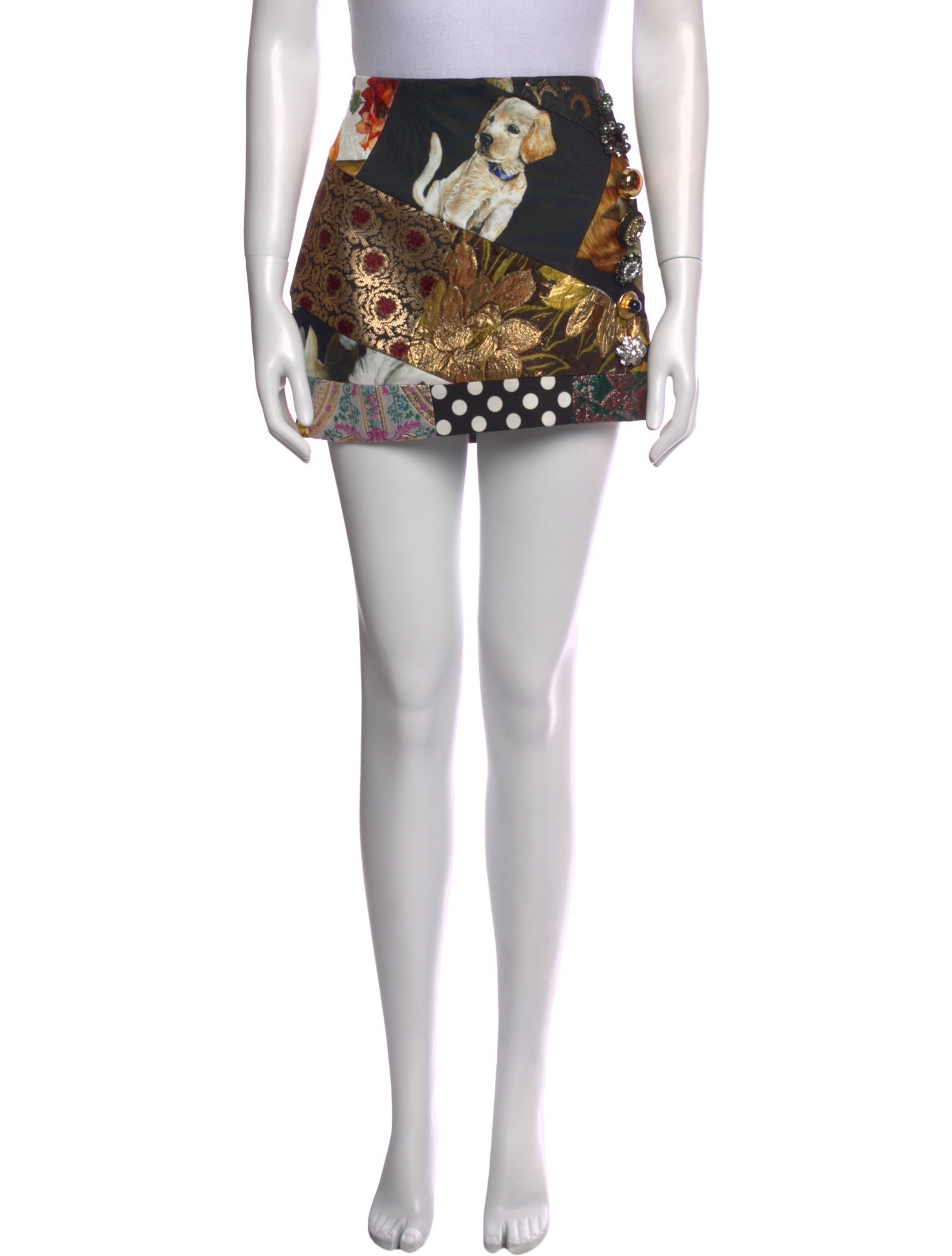 Dolce & Gabbana Printed Mini Skirt w/ Tags