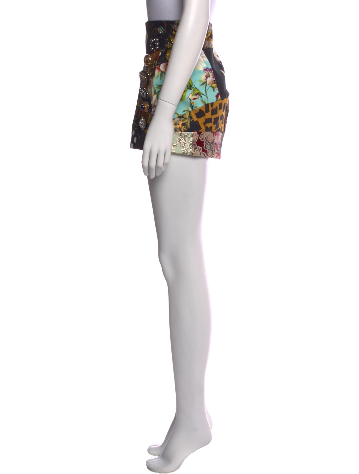 Dolce & Gabbana Printed Mini Skirt w/ Tags