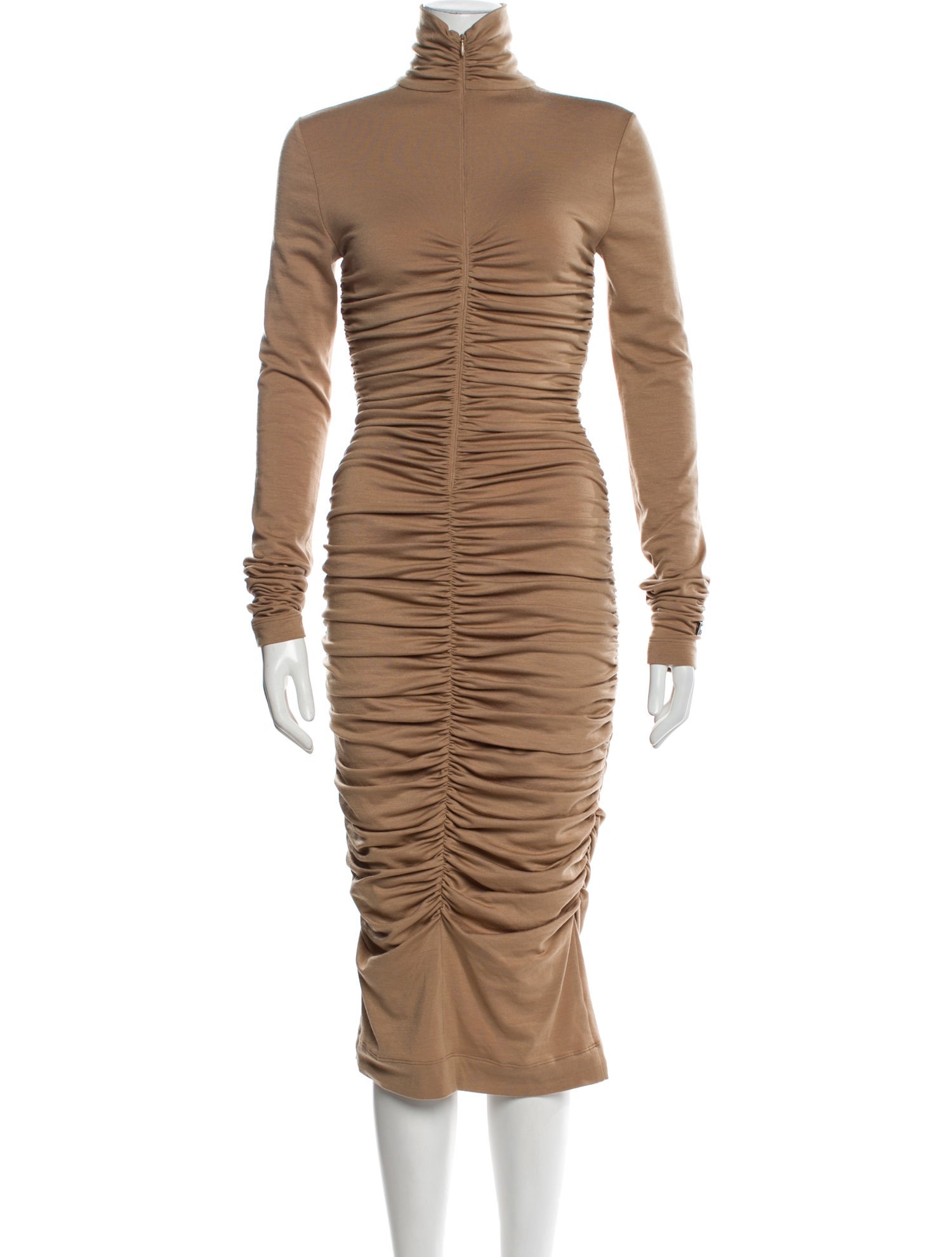 Dolce & Gabbana Virgin Wool Midi Length Dress