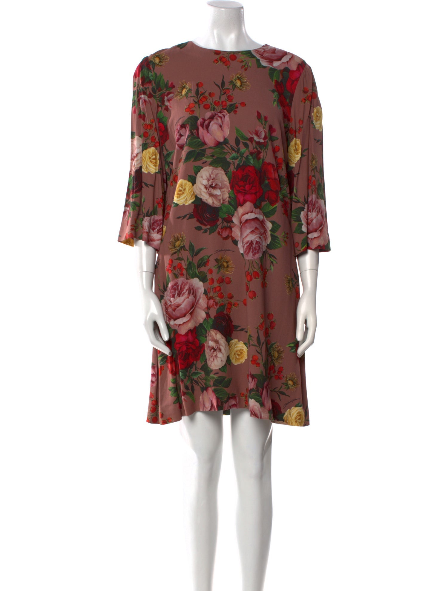 Dolce & Gabbana Floral Print Mini Dress