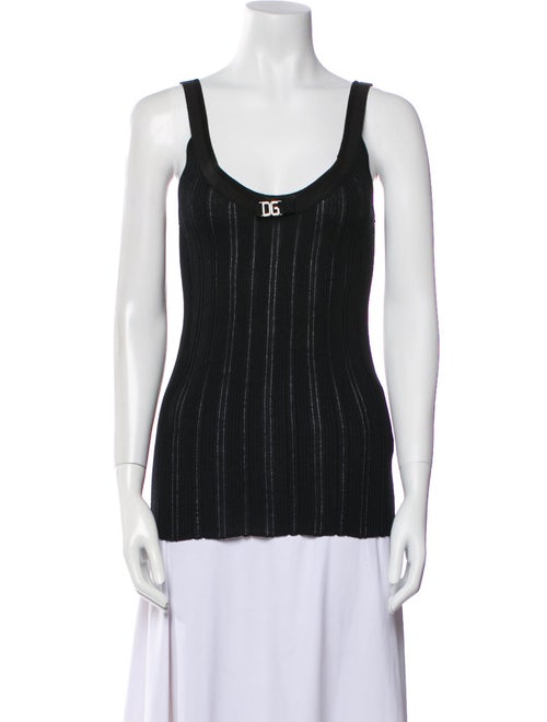 Dolce & Gabbana Scoop Neck Sleeveless Top