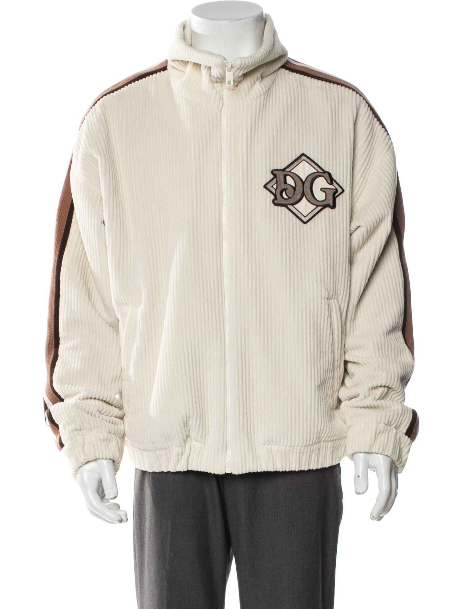 Dolce & Gabbana Striped Windbreaker