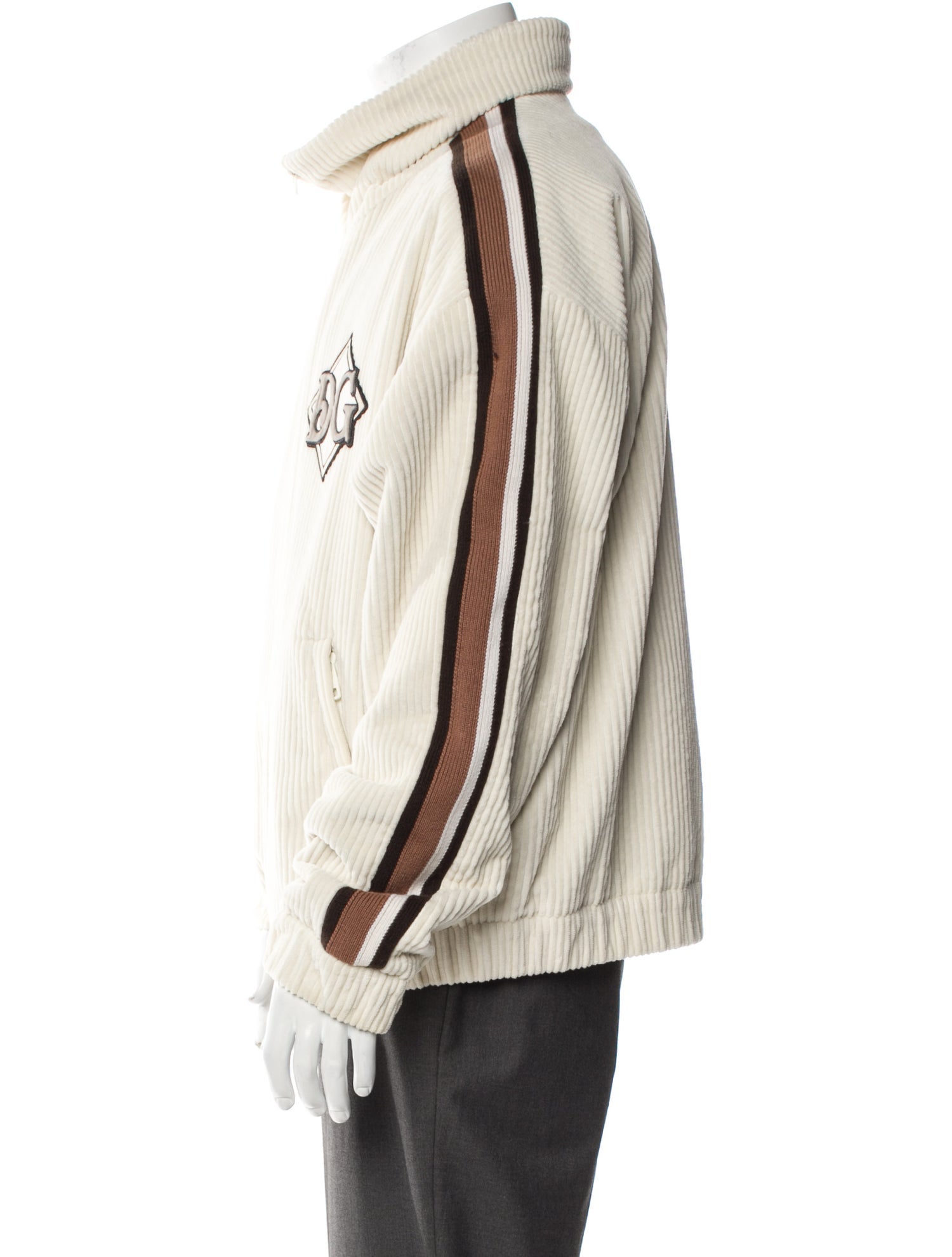 Dolce & Gabbana Striped Windbreaker