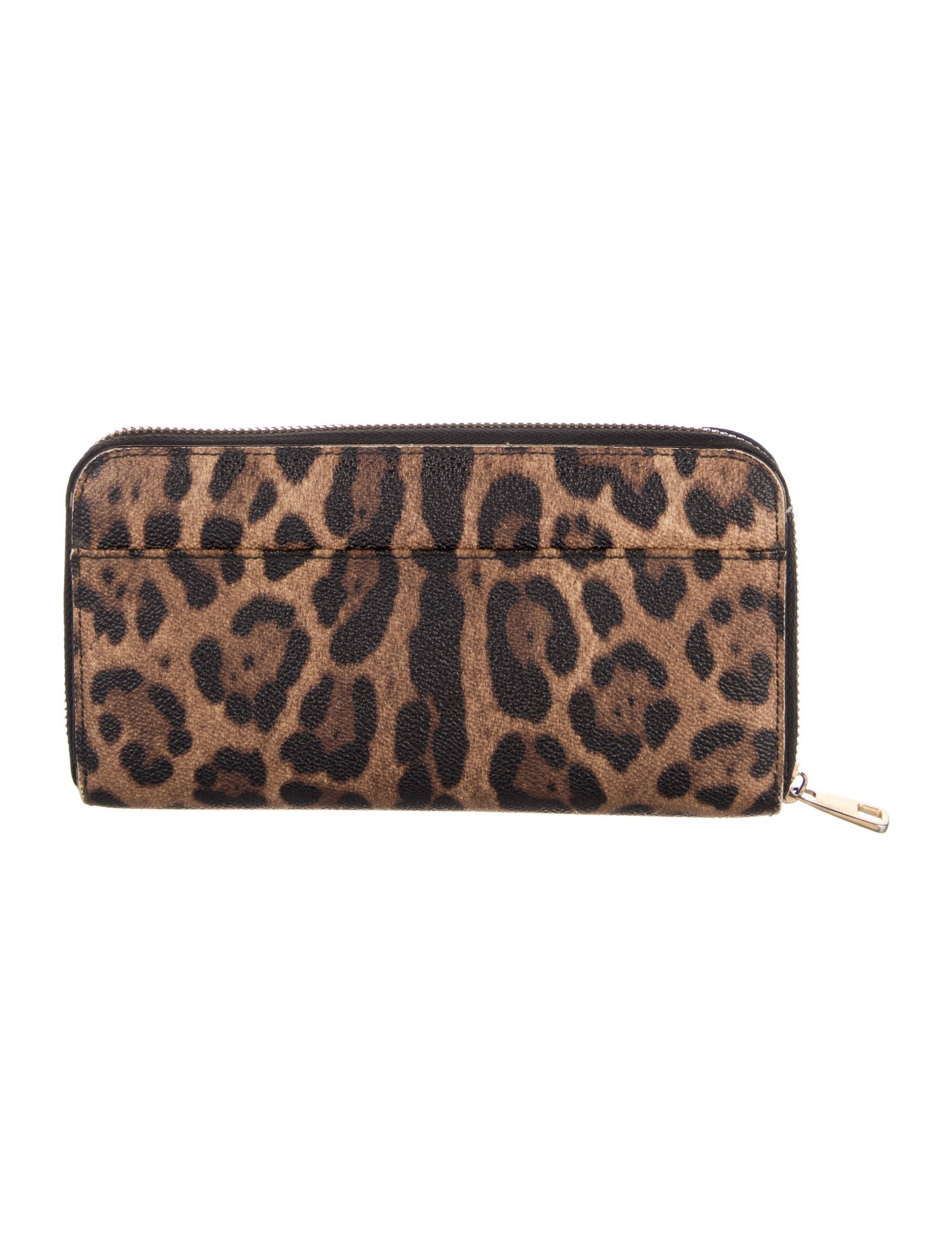 Dolce & Gabbana Leather Animal Print Wallet