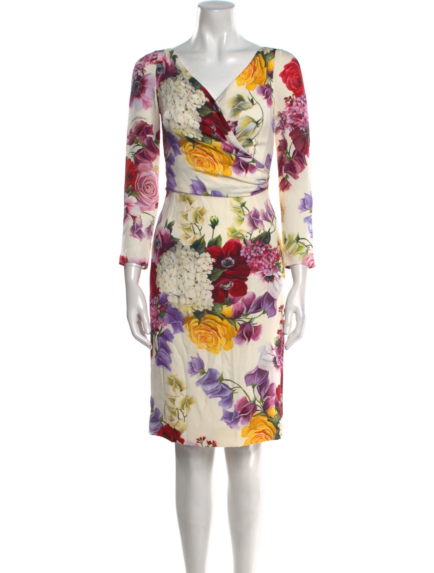 Dolce & Gabbana Silk Knee-Length Dress