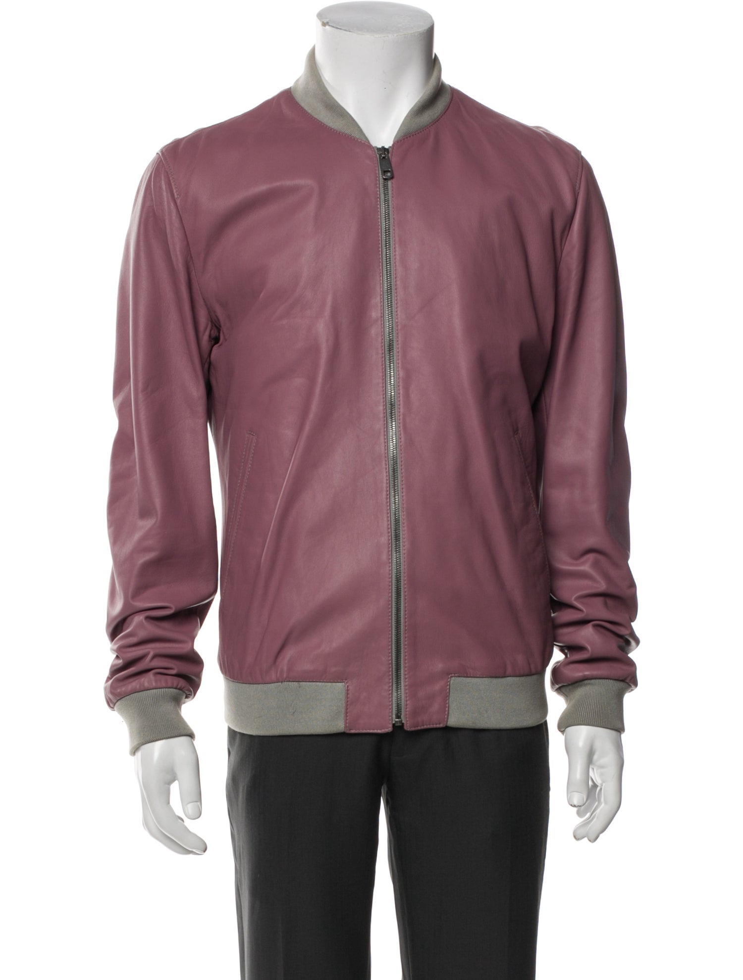 Dolce & Gabbana Leather Bomber Jacket