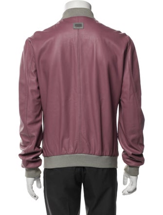 Dolce & Gabbana Leather Bomber Jacket