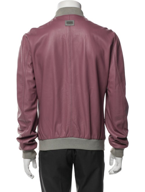 Dolce & Gabbana Leather Bomber Jacket