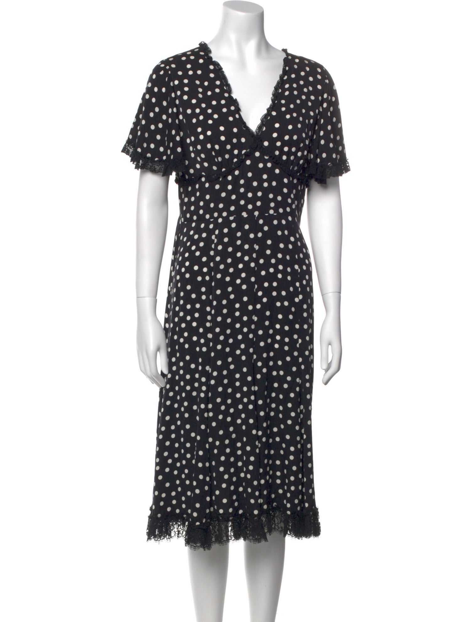 Dolce & Gabbana Silk Midi Length Dress