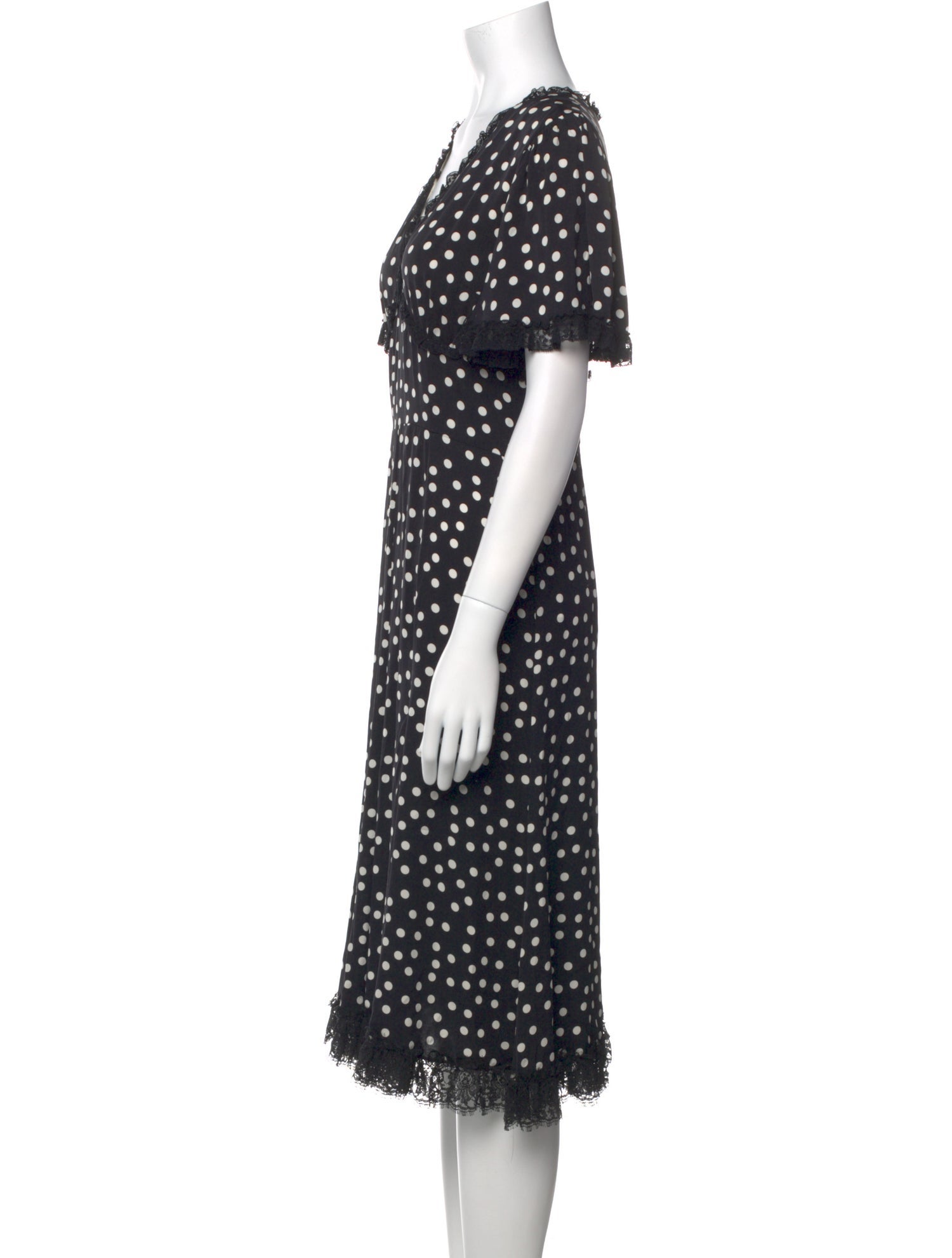 Dolce & Gabbana Silk Midi Length Dress