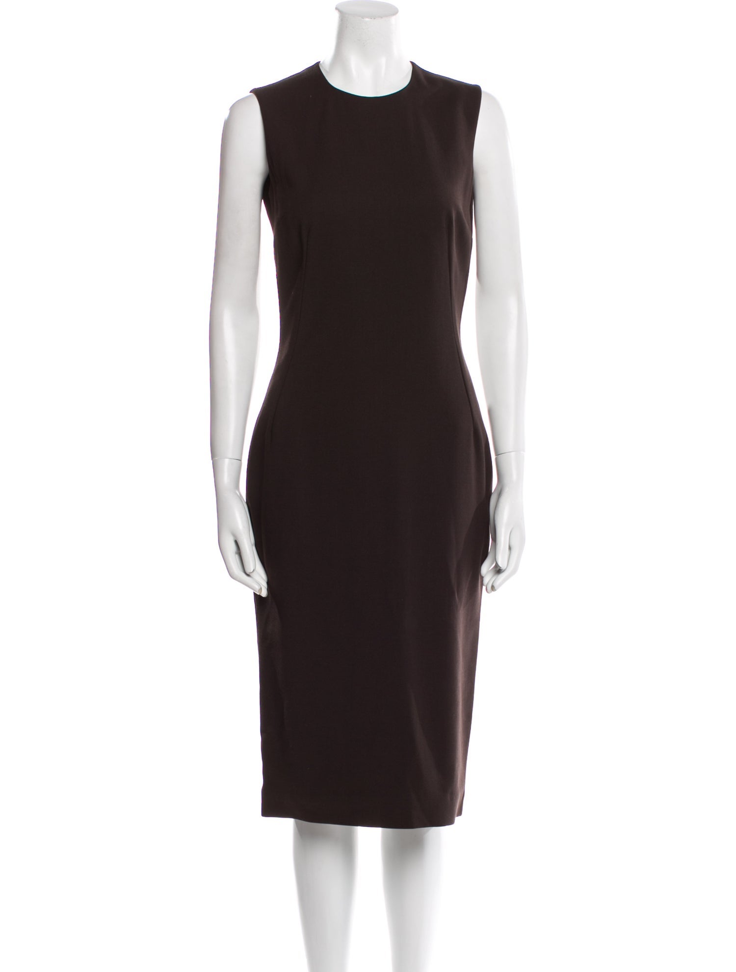 Dolce & Gabbana Virgin Wool Midi Length Dress