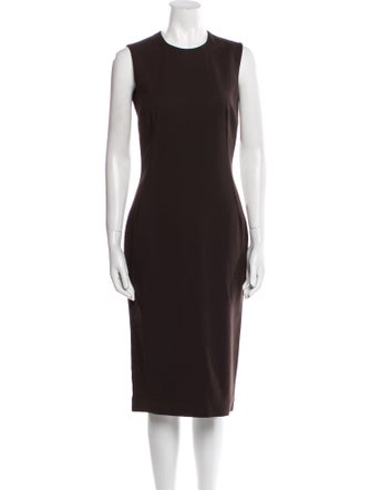 Dolce & Gabbana Virgin Wool Midi Length Dress
