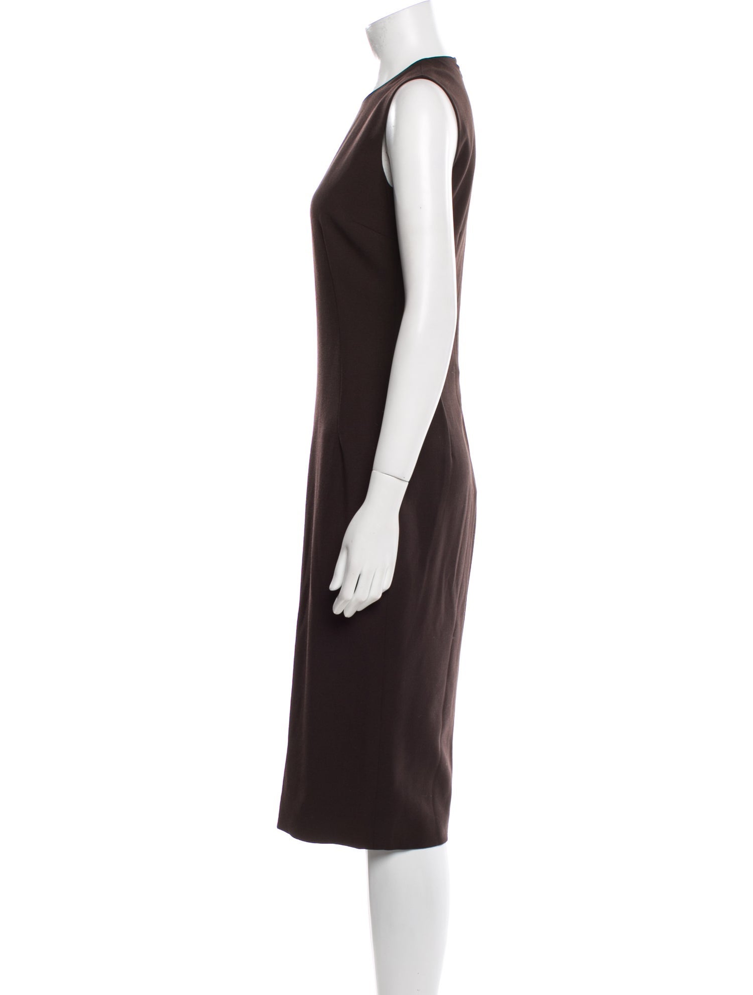 Dolce & Gabbana Virgin Wool Midi Length Dress