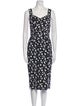Dolce & Gabbana Floral Print Midi Length Dress