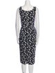 Dolce & Gabbana Floral Print Midi Length Dress