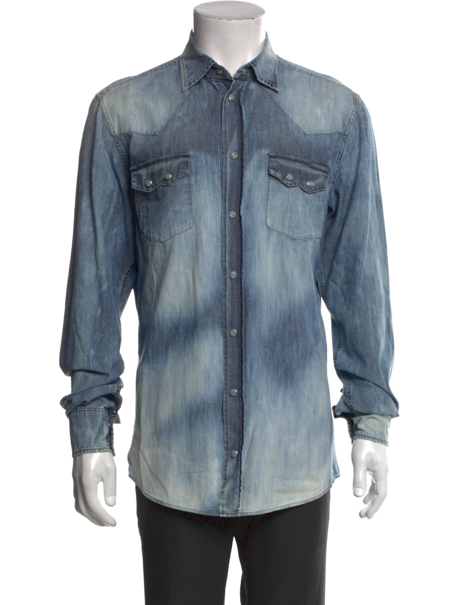 Dolce & Gabbana Long Sleeve Denim Shirt