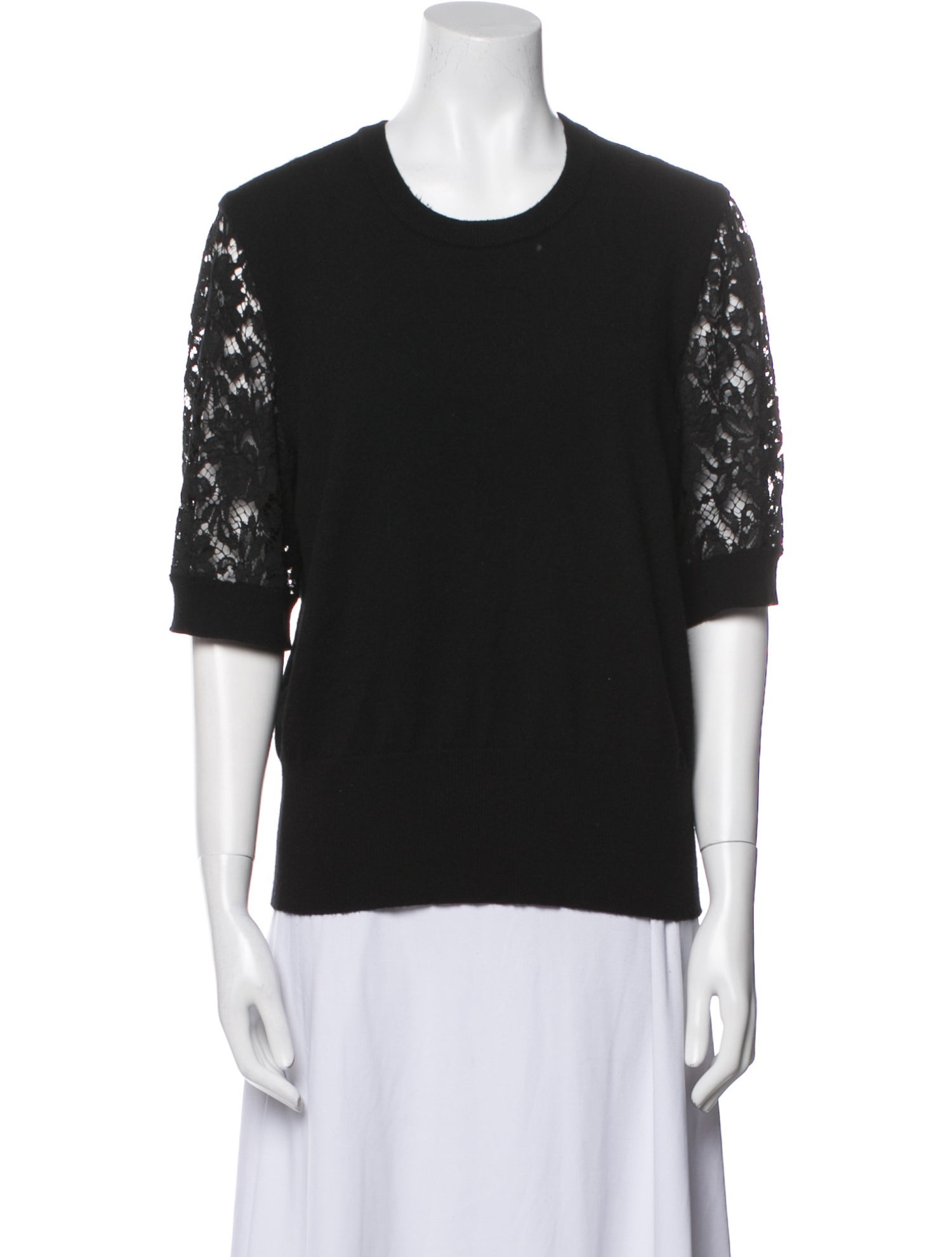Dolce & Gabbana Cashmere Crew Neck Top