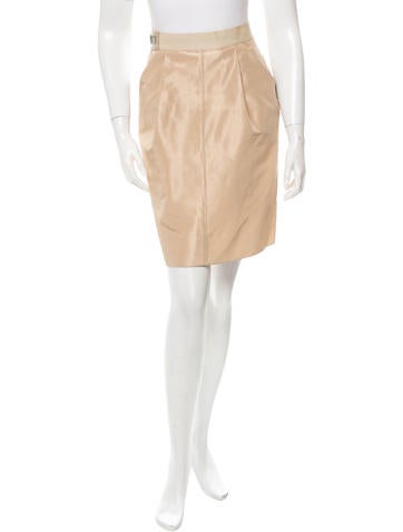Dolce & Gabbana Beige Knee-Length Skirt w/ Tags