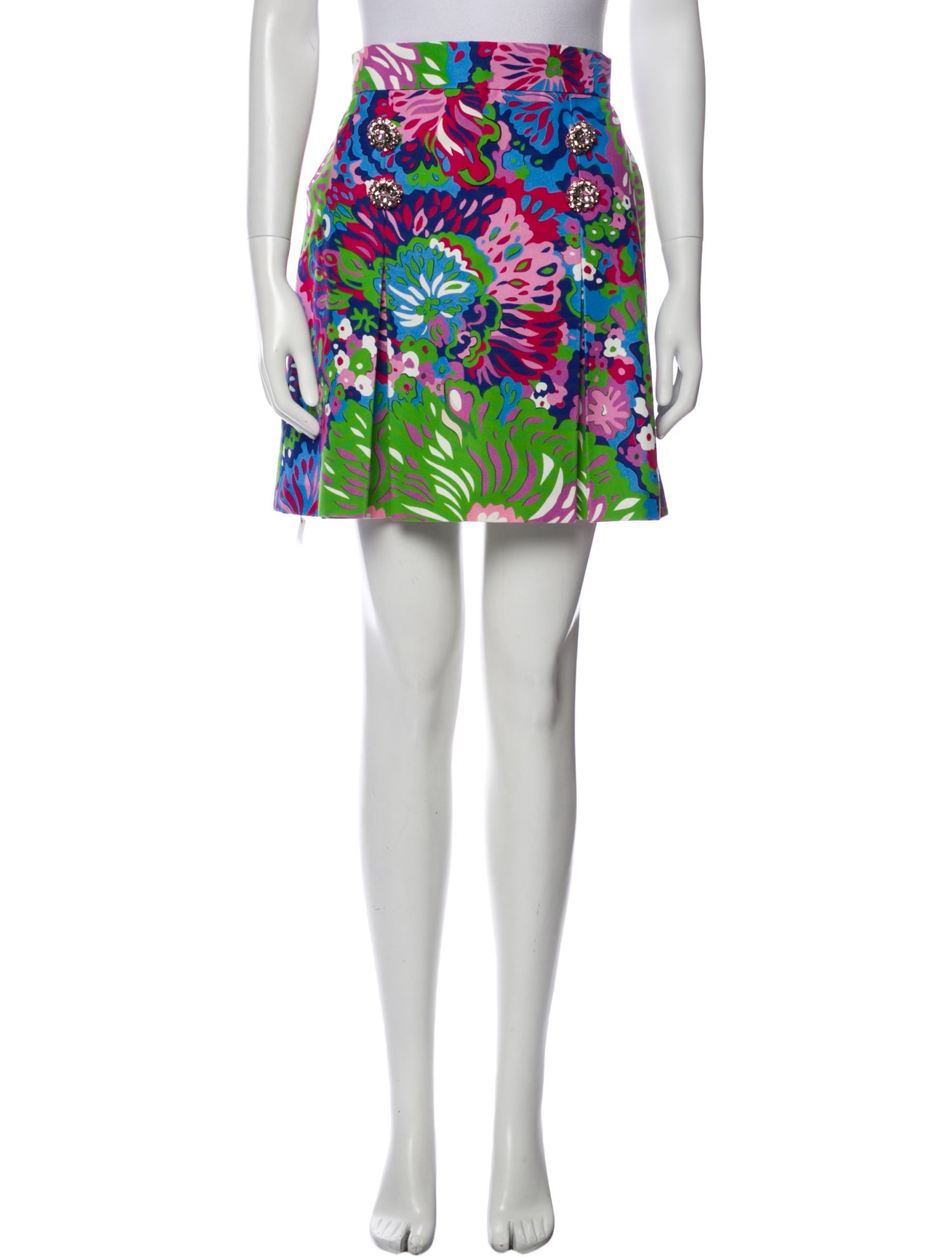 Dolce & Gabbana Floral Print Mini Skirt